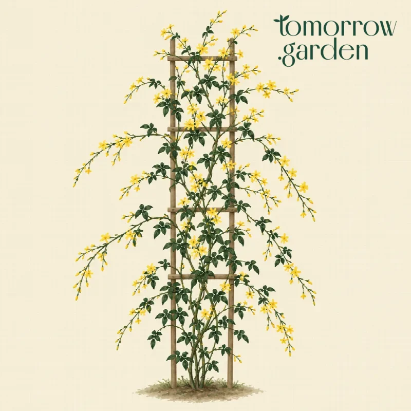 Illustration of Winter jasmine