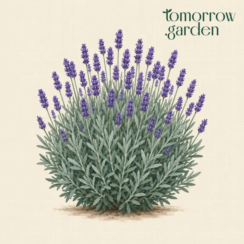 Illustration of English lavender