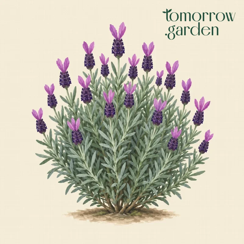 Illustration of French lavender