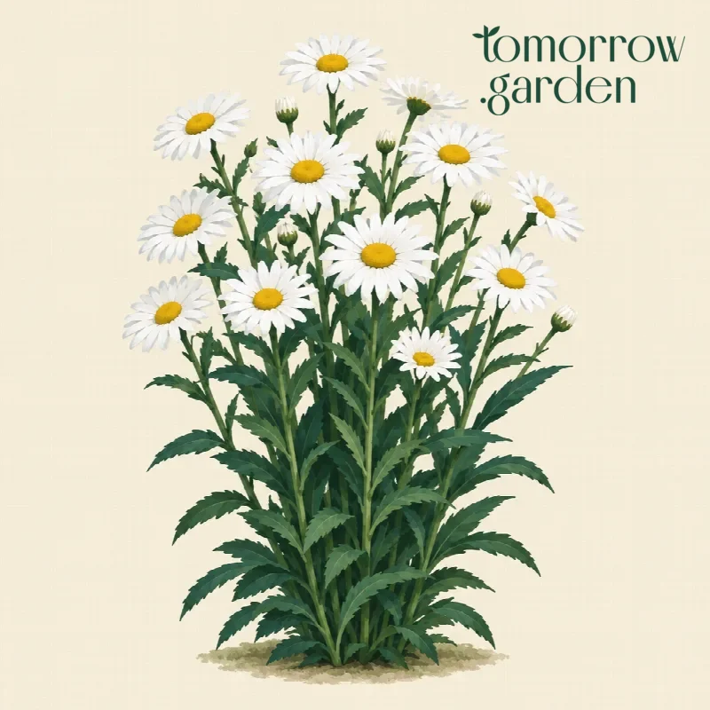 Illustration of Shasta daisy