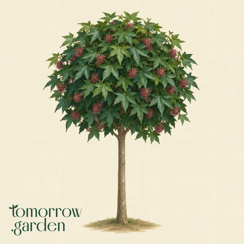 Illustration of Gum Ball sweetgum