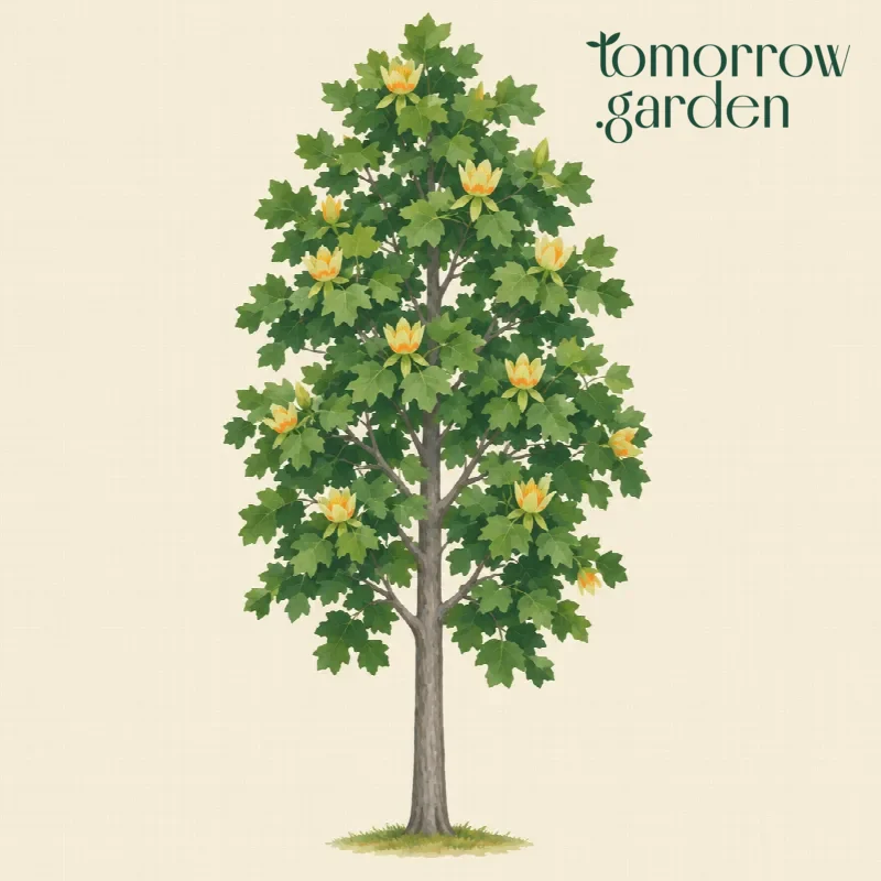 Illustration of Tulip tree