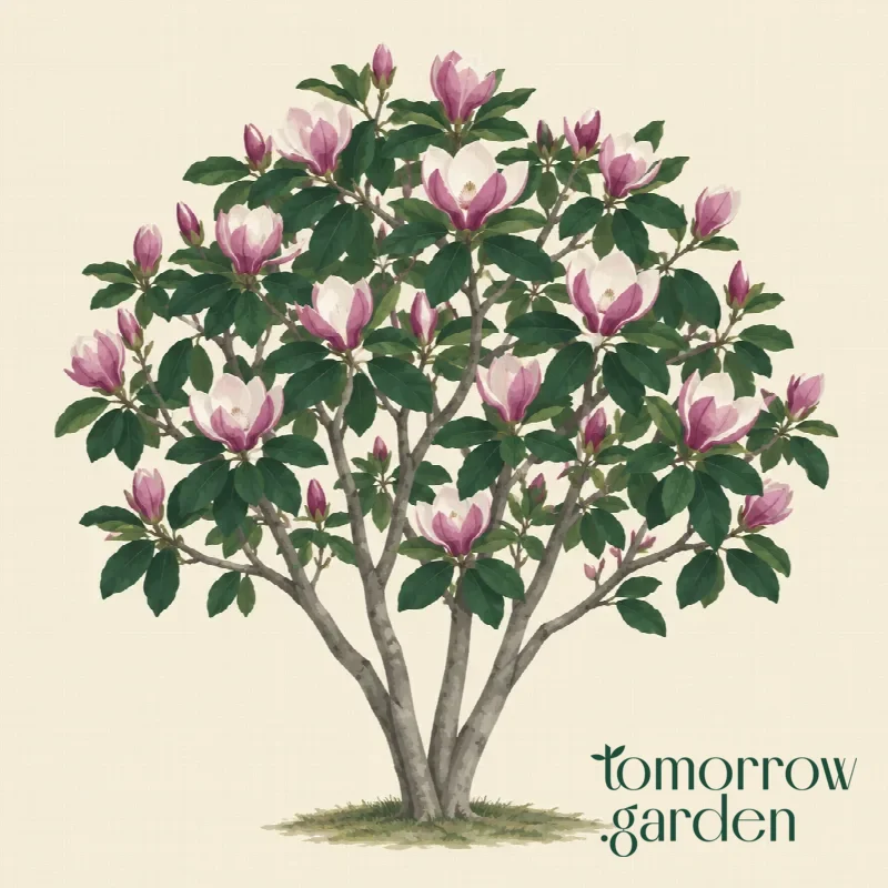 Illustration of Saucer magnolia