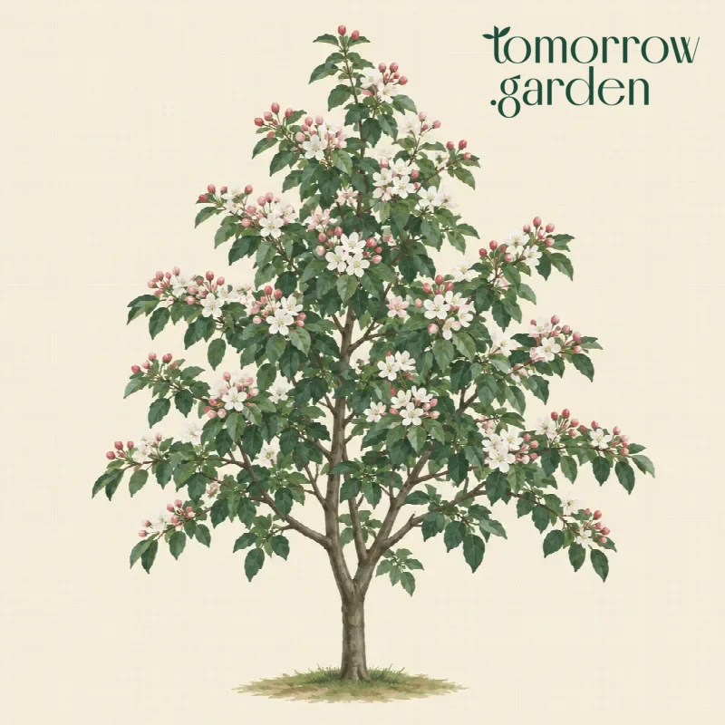 Illustration of Crab apple 'Evereste'