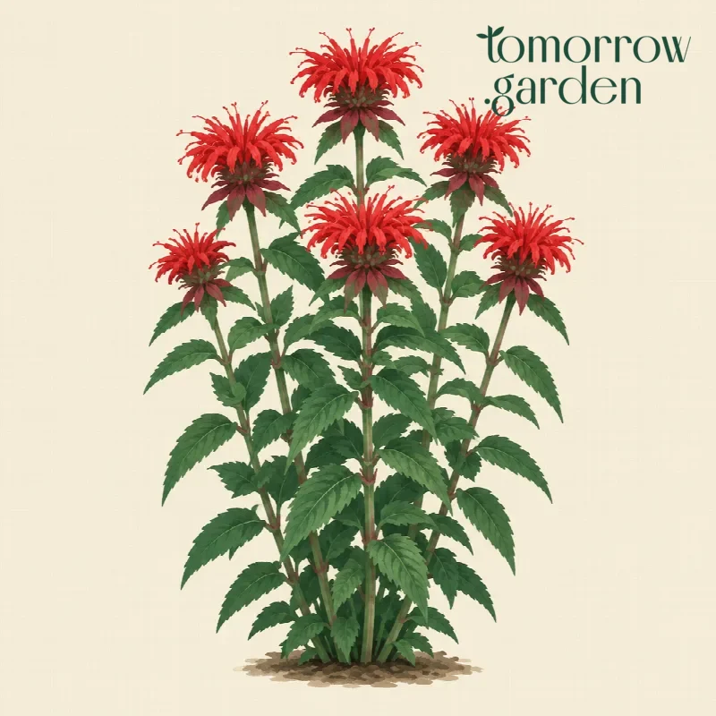 Illustration of Bee balm