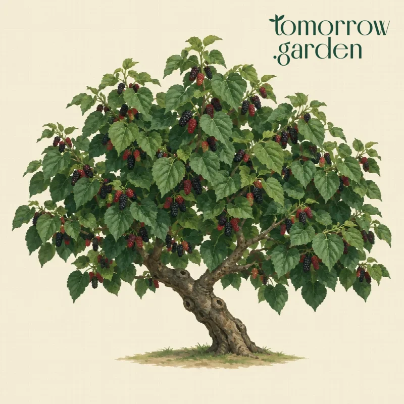 Illustration of Black mulberry