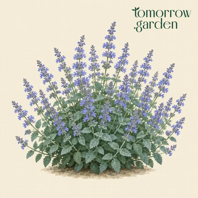 Illustration of Catmint 'Walker's Low'