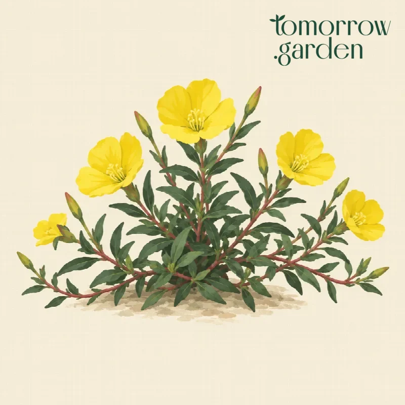Illustration of Missouri evening primrose