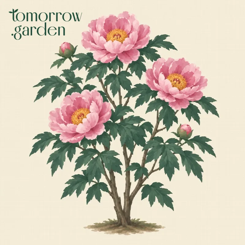 Illustration of Tree peony