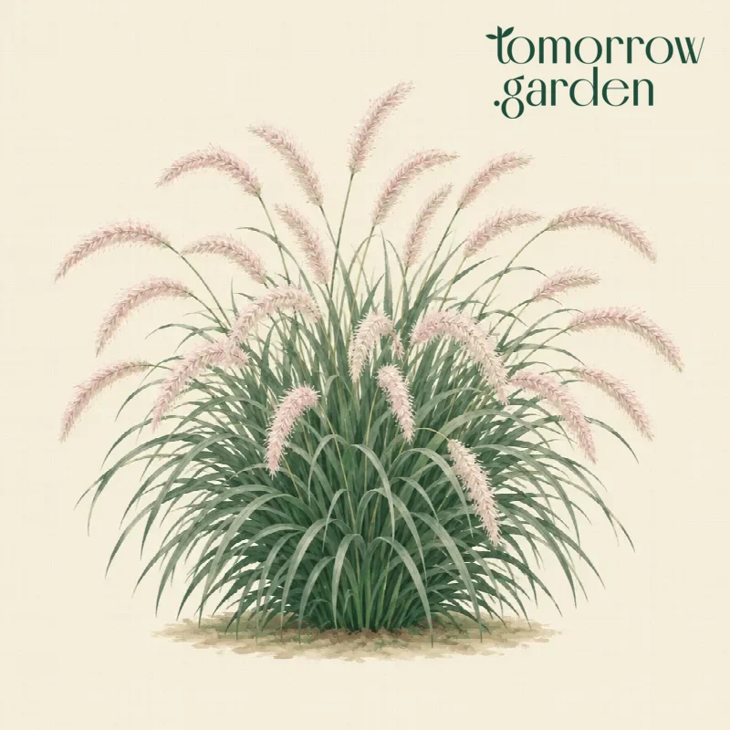 Illustration of Oriental fountain grass