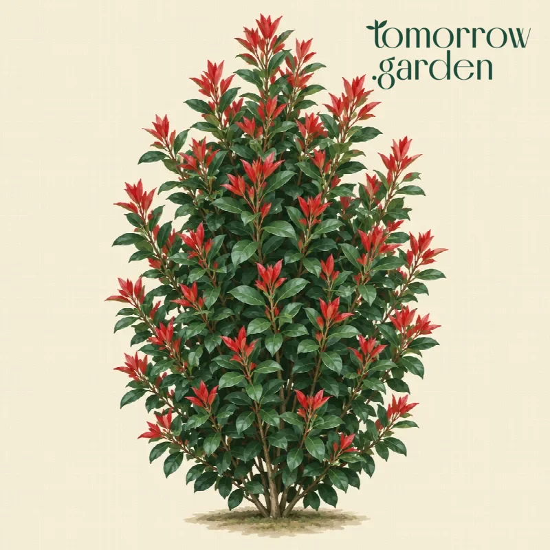 Illustration of Red-tip photinia
