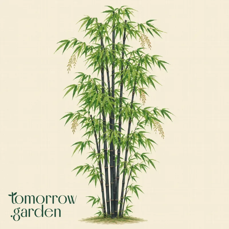 Illustration of Black bamboo