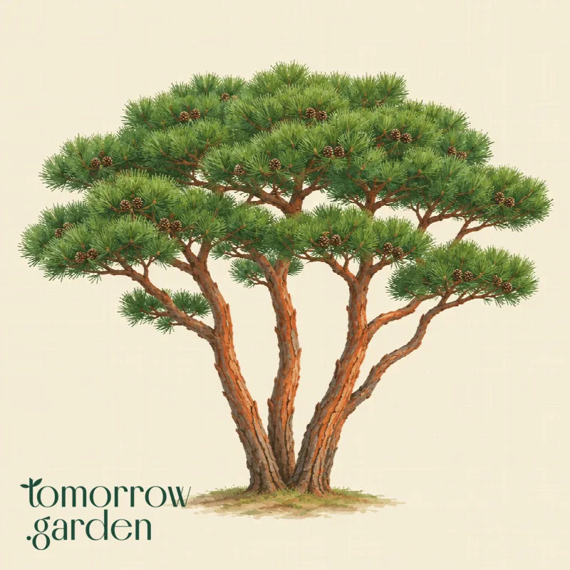 Illustration of Tanyosho pine