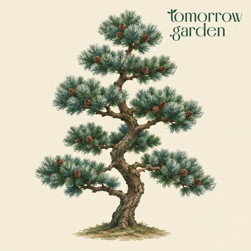Illustration of Japanese white pine