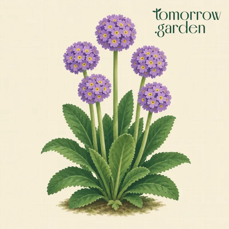 Illustration of Drumstick primula