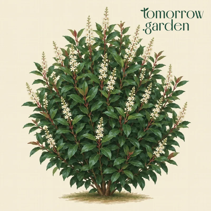 Illustration of Portugal laurel