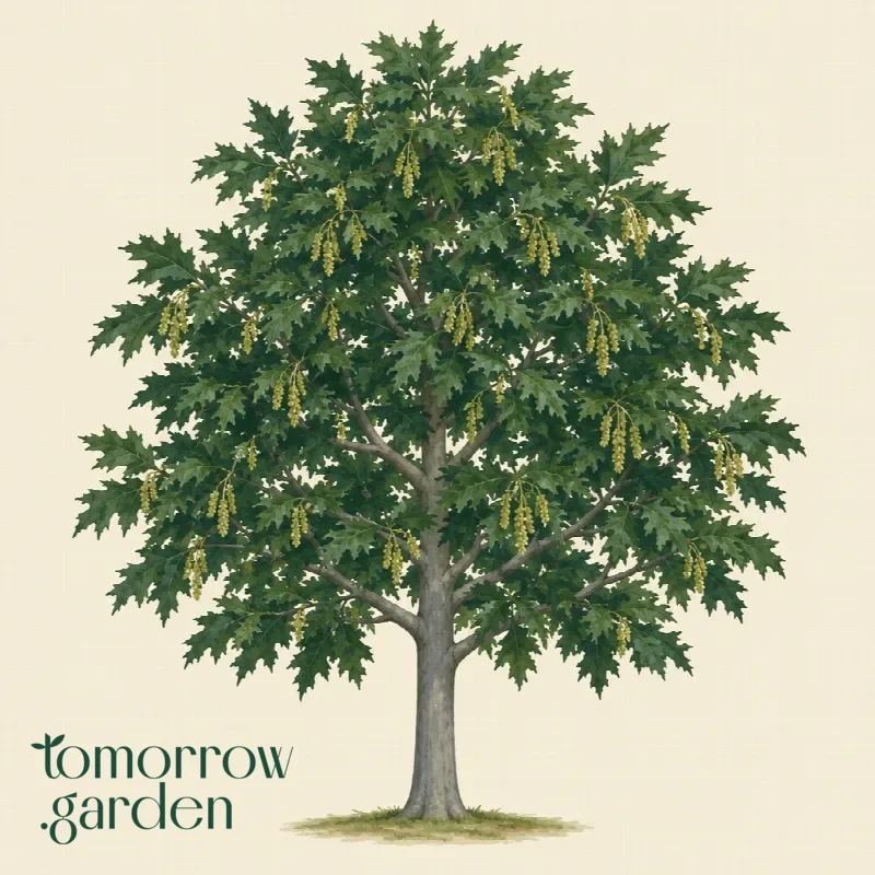 Illustration of Red oak