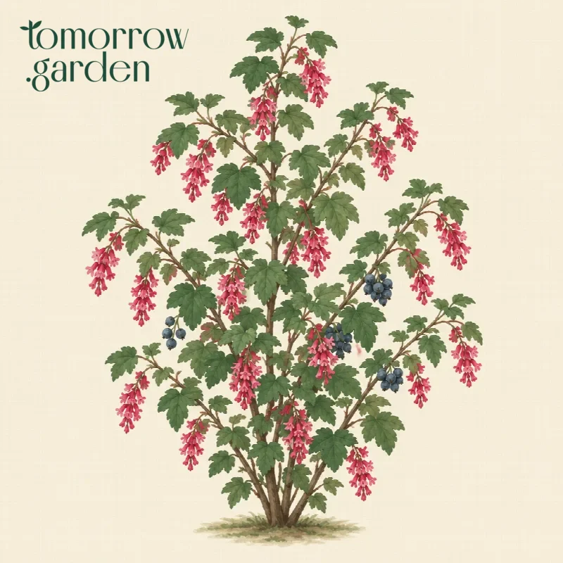Illustration of Flowering currant