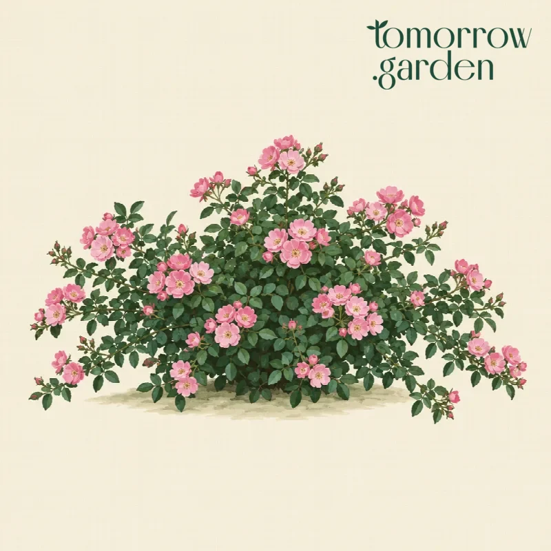 Illustration of Ground cover rose