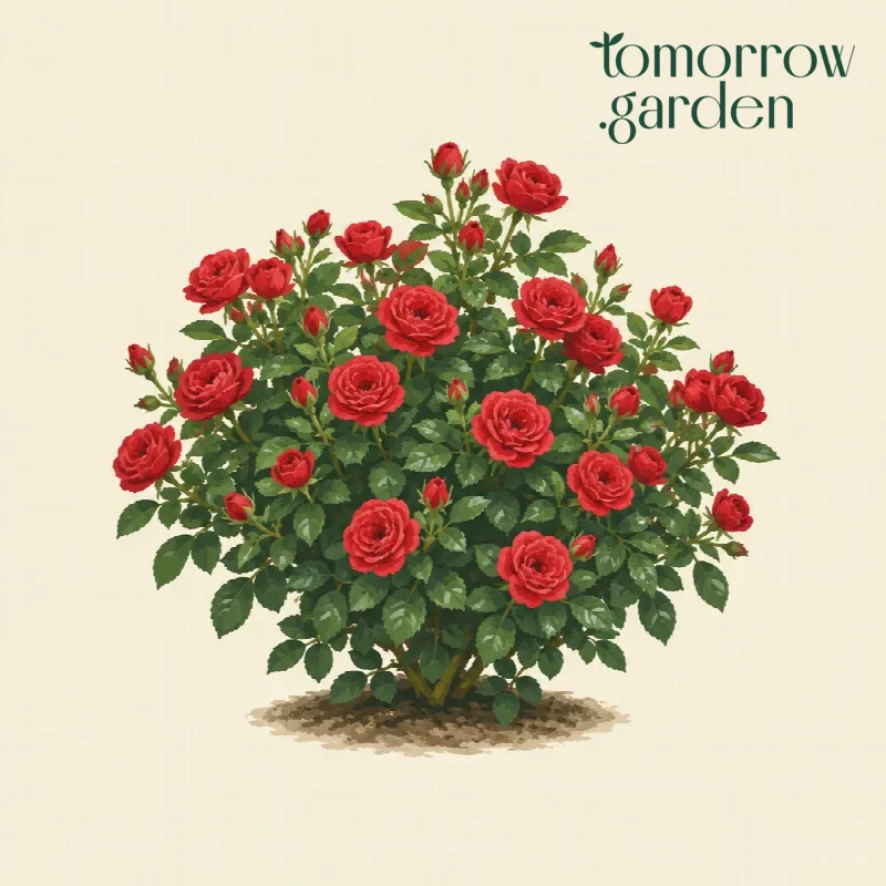 Illustration of Miniature rose