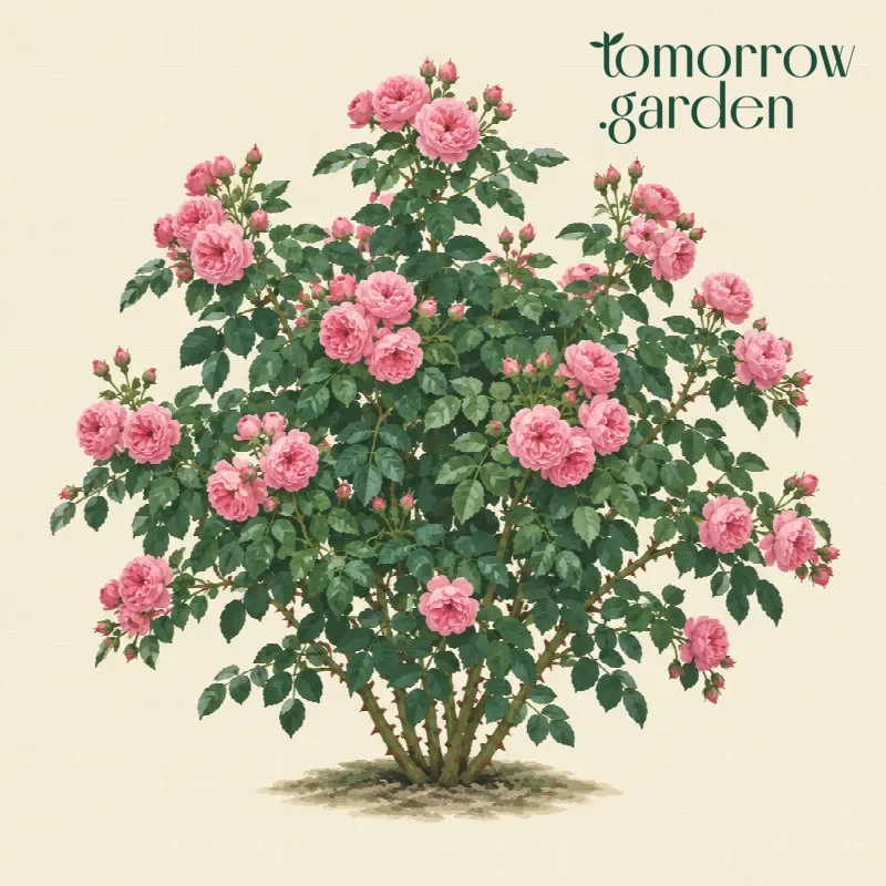 Illustration of Shrub rose