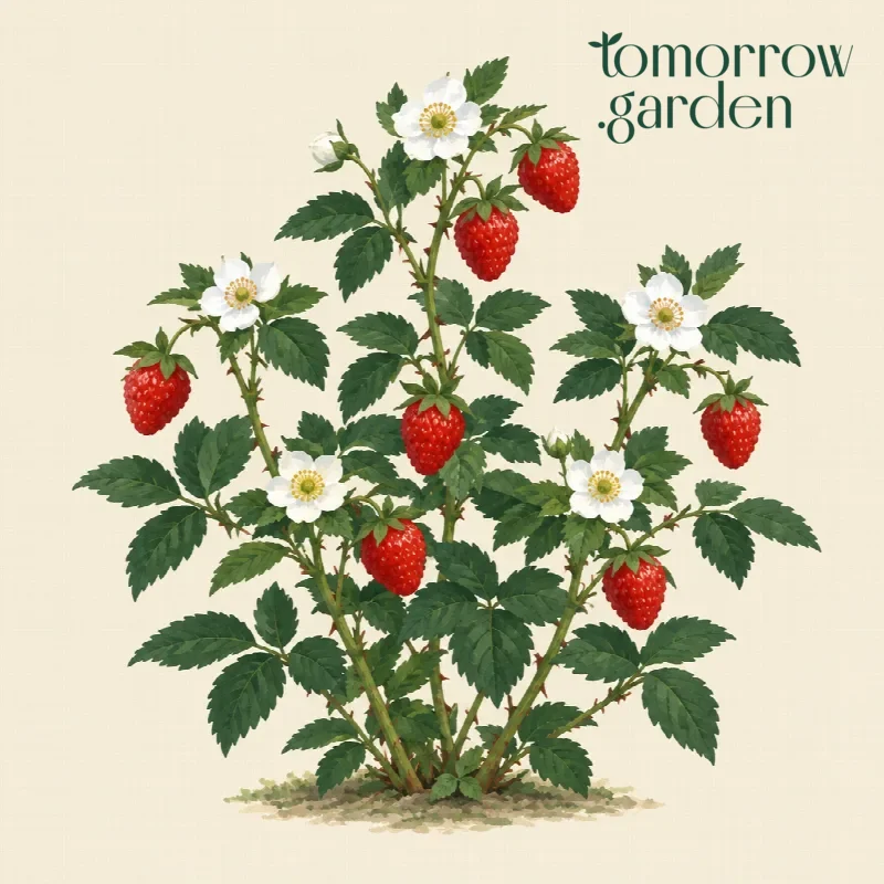 Illustration of Strawberry-raspberry