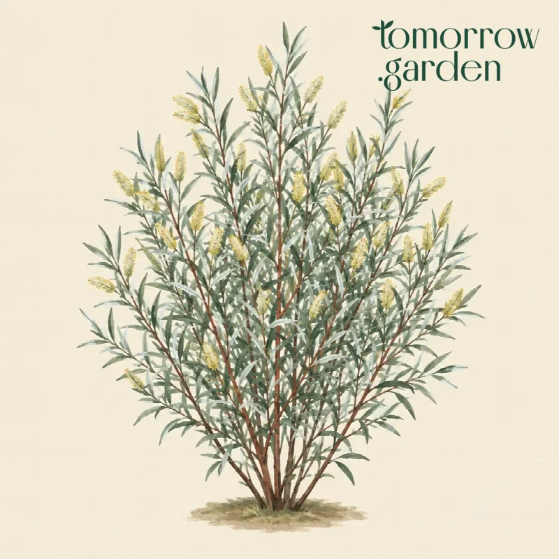 Illustration of Rosemary-leaved willow