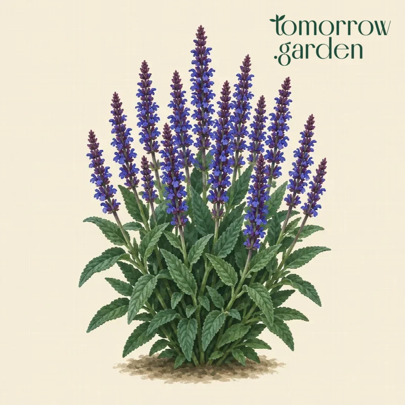 Illustration of Woodland sage