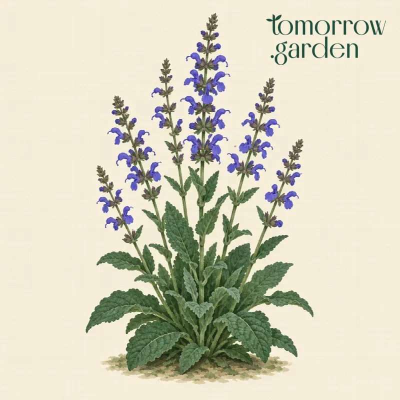 Illustration of Meadow sage