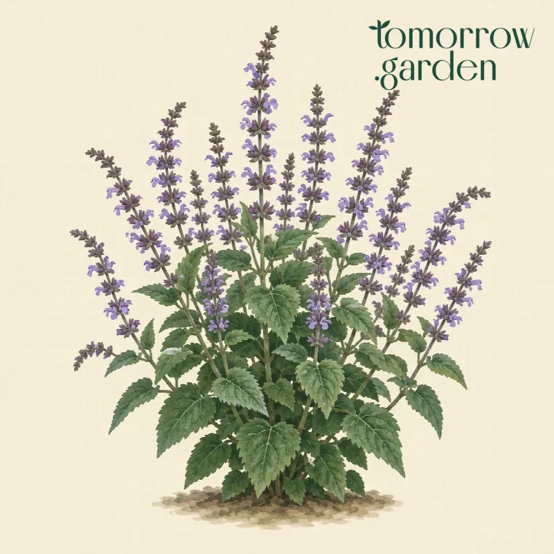 Illustration of Lilac sage