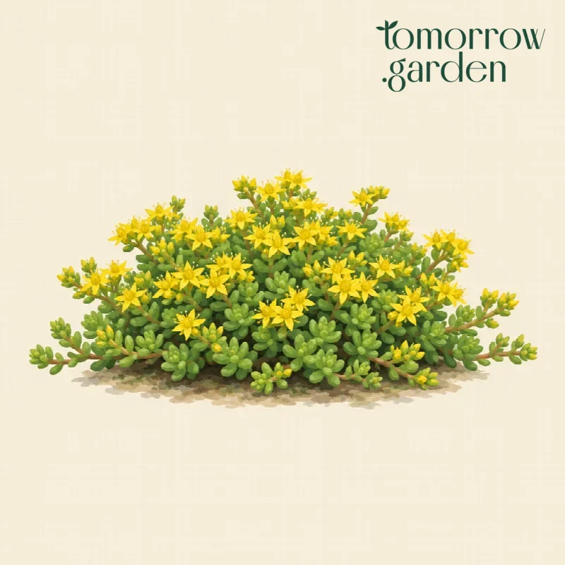 Illustration of Goldmoss stonecrop