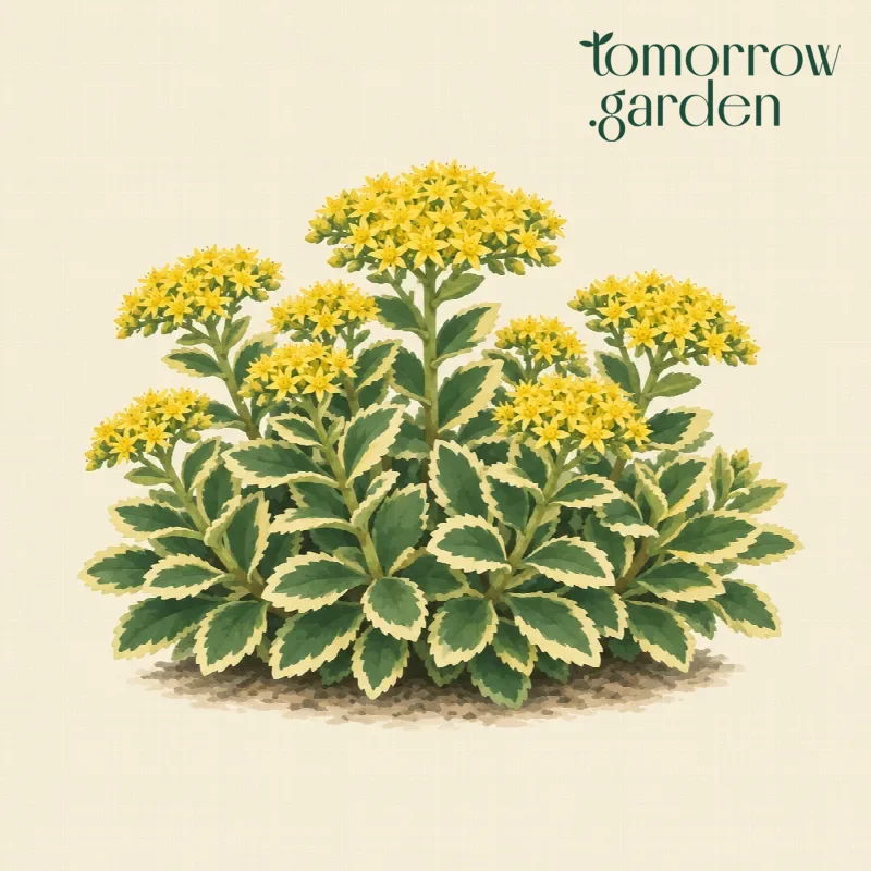 Illustration of Ulleungdo stonecrop