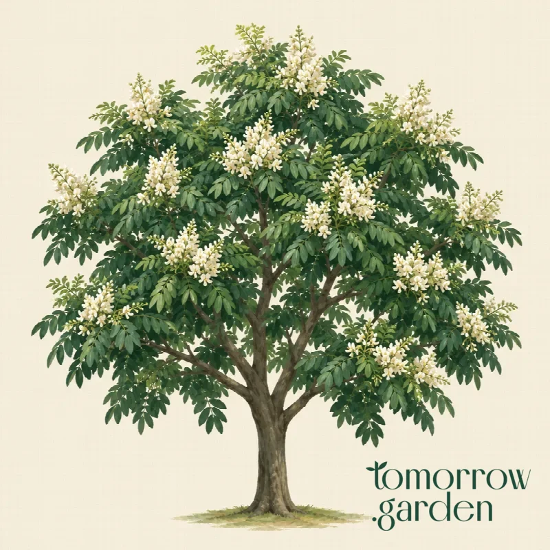Illustration of Japanese pagoda tree