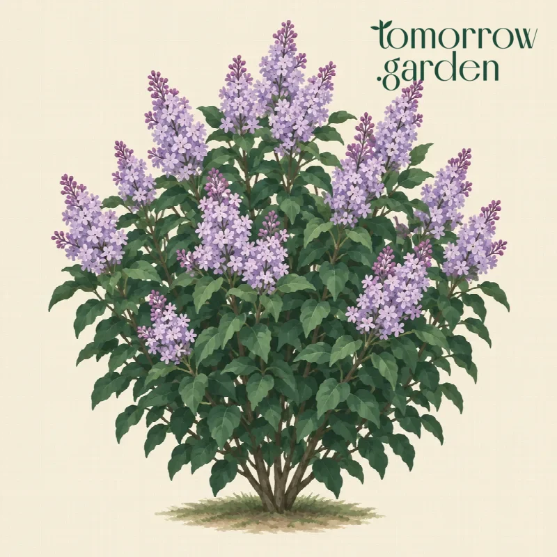Illustration of Manchurian lilac