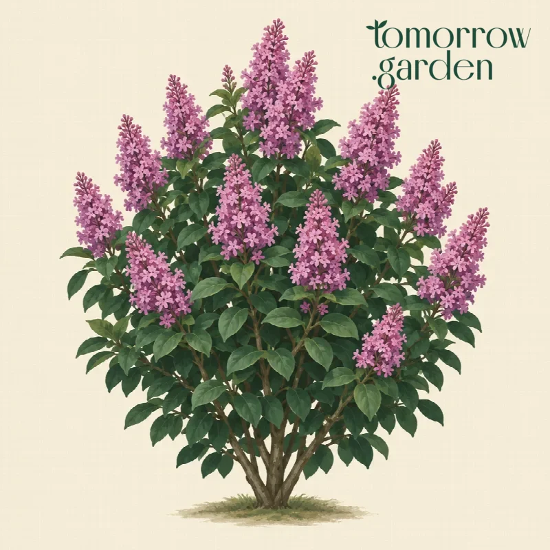 Illustration of Preston lilac