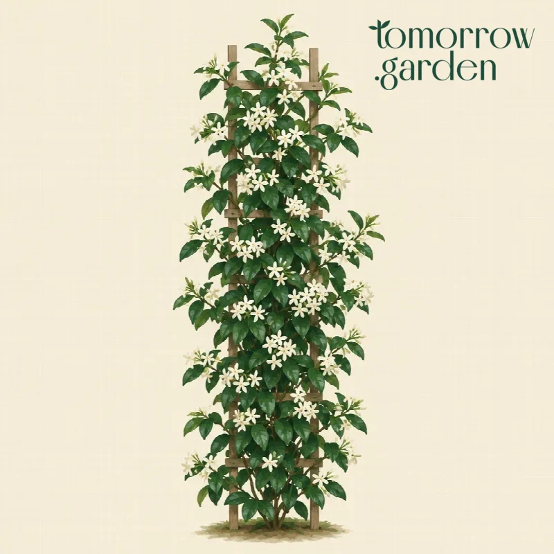 Illustration of Star jasmine