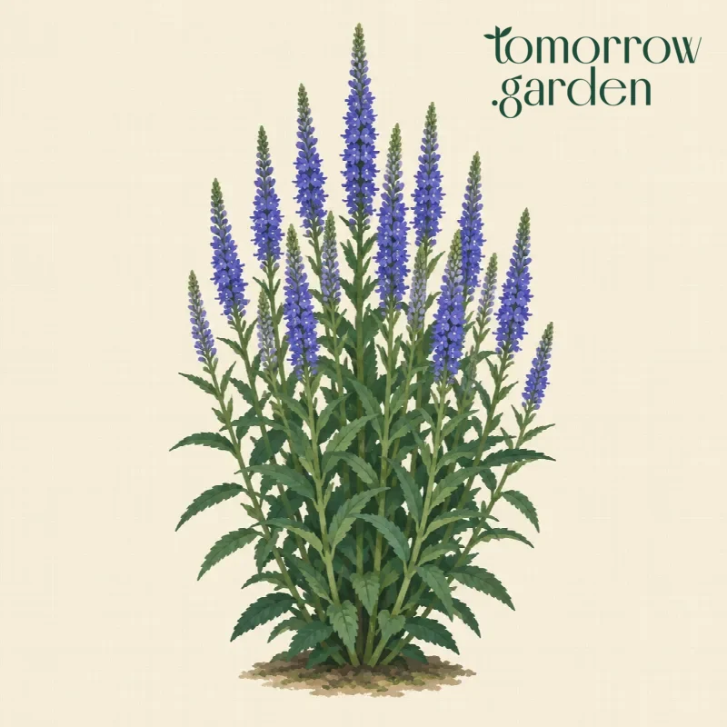 Illustration of Spiked speedwell