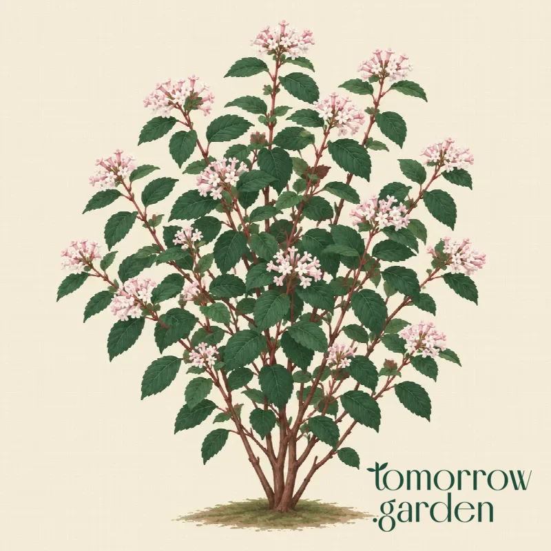 Illustration of Farrer's viburnum
