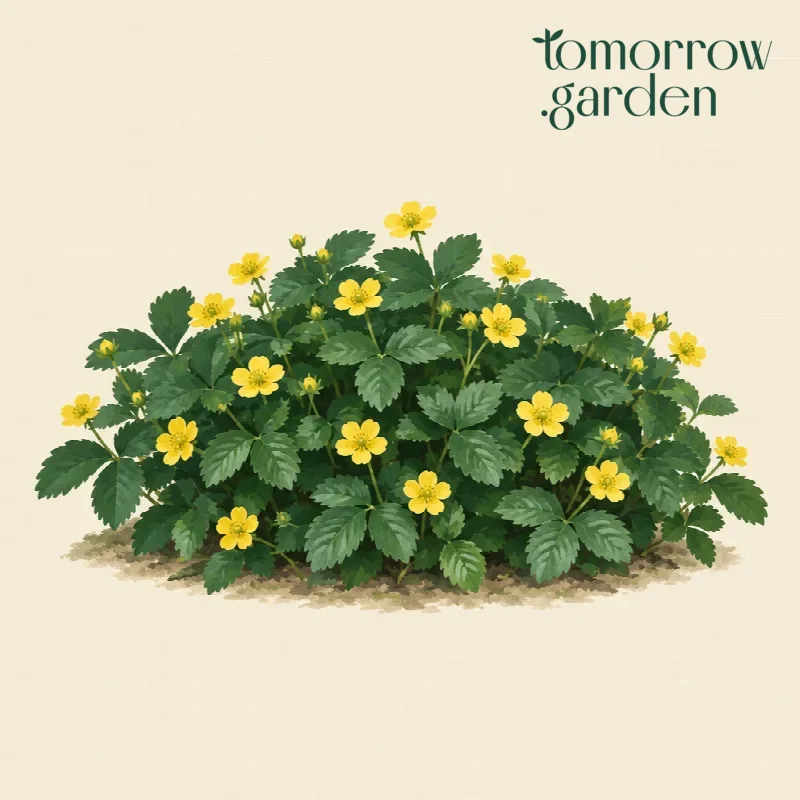 Illustration of Barren strawberry