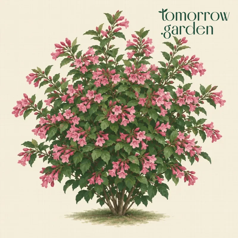 Illustration of Weigela
